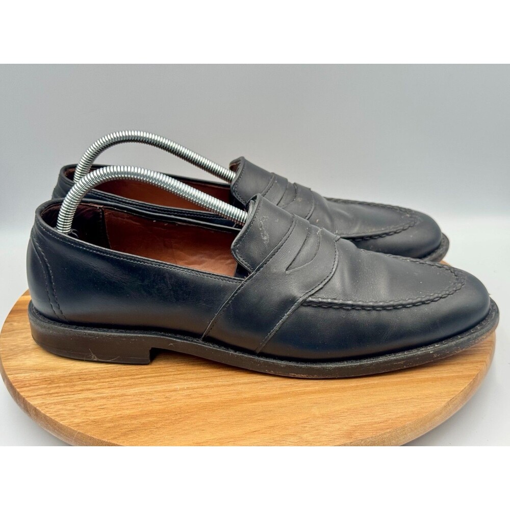 ALLEN EDMONDS Randolph Men's Leather Slip On Penny Loafers 10 D Black 4809